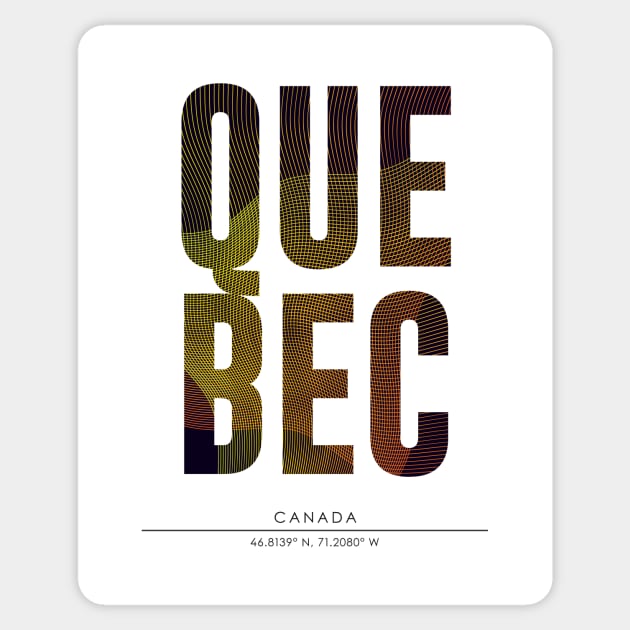 Quebec city typography Sticker by StudioGrafiikka